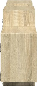 vidaXL Ραφιέρα Τοίχου Sonoma Δρυς 129x18x42 εκ. από Επεξεργ. Ξύλο