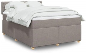 ΚΡΕΒΑΤΙ BOXSPRING ΜΕ ΣΤΡΩΜΑ TAUPE 140X190 ΕΚ. ΥΦΑΣΜΑΤΙΝΟ 3286686