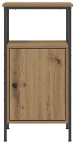 vidaXL Κομοδίνο τεχνίτης Δρυς 41x31x80 εκ. από Επεξεργασμένο Ξύλο