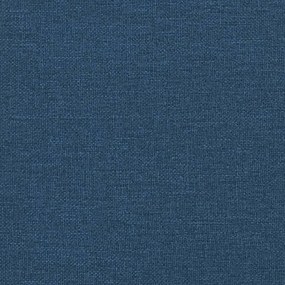 Πλαίσιο Κρεβατιού με Κεφαλάρι Μπλε 90x200 εκ. Υφασμάτινο - Μπλε