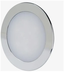LED  Πάνελ mini V-TAC 18W στρογγυλό Νίκελ Χρώμιο Θερμό Λευκό 6346