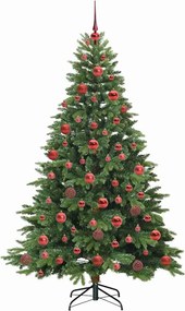 vidaXL Τεχνητό Χριστουγεννιάτικο Δέντρο Πράσινο 180 cm ΠΕ και PVC