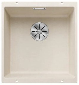 Blanco Subline-U 400-U Soft White SILGRANIT™ PuraDur™ Γρανιτένιος Νεροχύτης Υποκαθήμενος με 1 Γούρνα 43x46 cm