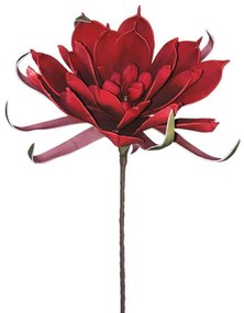 Τεχνητό Λουλούδι Μανόλια 00-00-6061-8 75cm Red Marhome Foam