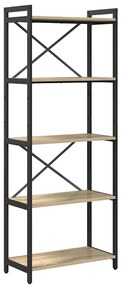 vidaXL Βιβλιοθήκη Sonoma Δρυς 60 x 30 x 153 εκ Επεξεργασμένο ξύλο