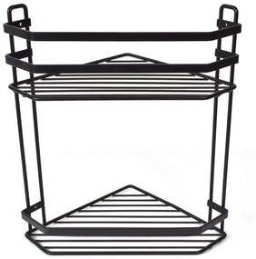 Εταζέρα Elegant 02-6471 2 Θέσεων Μαύρη Estia Metal
