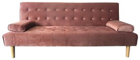 Καναπές Κρεβάτι Τριθέσιος ArteLibre ELFREDA Σάπιο Μήλο Ύφασμα 188x83x83cm