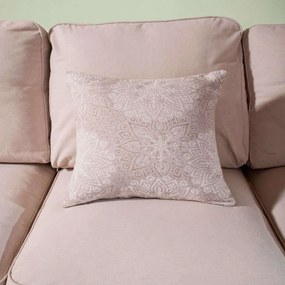 Μαξιλαροθήκη Διακοσμητική Matera 02 Beige Teoran 45X45 45x45cm Cotton-Polyester