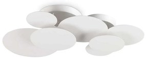 Πλαφονιέρα Cloud 285207 74x13x47cm LED 46W 3000K White Ideal Lux