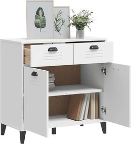 vidaXL Μπουφές VIKEN Λευκός 80 x 40 x 80 εκ. από Επεξεργασμένο Ξύλο
