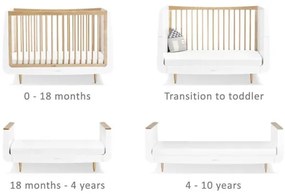 SNUZ Βρεφικό Κρεβάτι SNUZKOT SKANDI COT BED NATURA