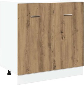 VidaXL Ντουλάπι Νιπτήρα "Lyon" από Τεχνητό Δρυ 80x46x81,5 εκ. από Τεχνητό Ξύλο