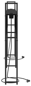 vidaXL Κεφαλάρι Αποθήκης Μαύρη δρυς 180 cm Επεξεργασμένο ξύλο