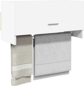 vidaXL Ντουλάπα Λευκή 70 x 32,5 x 35 εκ. από Επεξ. Ξύλο
