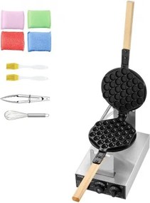 VEVOR Commercial Bubble Waffle Maker Egg Pancake Baker Machine 1400W Non-Stick