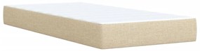 ΚΡΕΒΑΤΙ BOXSPRING ΜΕ ΣΤΡΩΜΑ ΚΡΕΜ 90X200 ΕΚ.ΥΦΑΣΜΑΤΙΝΟ 3287344