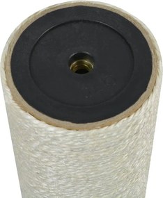 vidaXL Στύλος Ξυσίματος Γάτας Μπεζ 8 x 35 εκ. 10 χιλ.