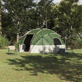 vidaXL Σκηνή Camping με στέγη Πράσινο 475 x 475 x 235 εκ. Πολυεστέρας