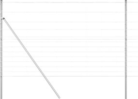 vidaXL Στύλος Περιφράξεων Γαλβανισμένο 50 x 1,5 m Ατσάλι