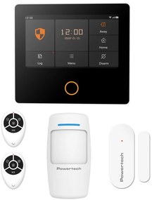 POWERTECH ασύρματο σύστημα συναγερμού PT-1125, αφής, Wi-Fi, 2G, TUYA