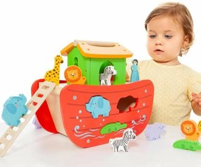 Playset Moltó Noah's ark Ξύλο 17 Τεμάχια