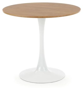 STING table, color: top - golden oak, legs - white DIOMMI V-CH-STING-ST