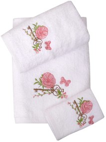 Σετ 2 Τεμ Πετσέτες 30x50, 50x100 33 Λευκό Viopros