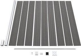 vidaXL Πάνελ Περίφραξης Γκρι 175 x 186 εκ. από WPC
