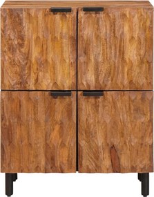 vidaXL Πλαϊνό γραφείο Καφέ Φινίρισμα Ακακίας 60 x 33 x 75 cm