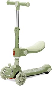 FOLDABLE SCOOTER SWIFTIE UP 50 KG LED/MUSIC GREEN