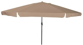 vidaXL Ομπρέλα Κήπου Taupe 394 x 394 x 248 εκ Πολυεστέρας και Χάλυβας