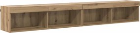 vidaXL Σετ επίπλου τηλεόρασης 2 pcs Artisan Oak Επεξεργασμένο ξύλο