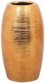 Διακοσμητικό Βάζο 08-221-186 10x10x20,5cm Gold Κεραμικό