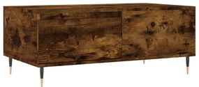 vidaXL Τραπεζάκι Σαλονιού Καπνιστή Δρυς 90x50x36,5 εκ. Επεξεργ. Ξύλο