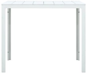 vidaXL Τραπεζάκι Σαλονιού Λευκό με Όψη Ξύλου 78 x 78 x 74 από HDPE