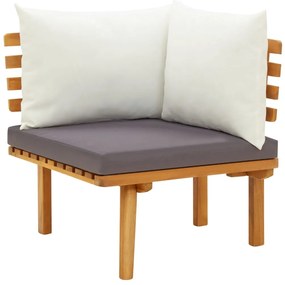 vidaXL Σαλόνι Κήπου Σετ 12 Τεμαχίων Μασίφ Ξύλο Ακακίας με Μαξιλάρια