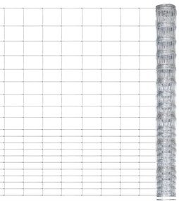 vidaXL Συρματόπλεγμα Περίφραξης Ασημί 50 x 1,6 μ. Γαλβανισμένο Ατσάλι