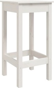 vidaXL Καρέκλες Μπαρ 2 τεμ. Λευκό 40x40x78 εκ. Μασίφ Ξύλο Πεύκου