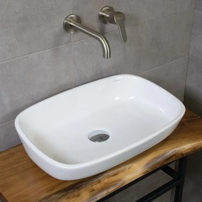 Poros White Gloss 52x33 - Επιτραπέζιος νιπτήρας