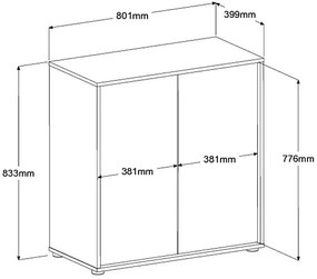 Μπουφές Eden mini-Fusiko-Mavro