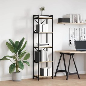 vidaXL Ράφι Βιβλίων 40 x 30 x 155 εκ Επεξεργασμένο Ξύλο Δρύς Sonoma