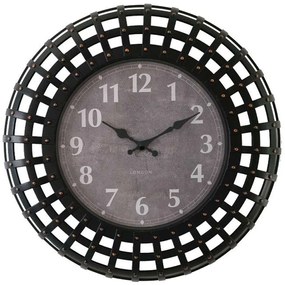Ρολόι Τοίχου 280-223-032 50cm Black-Grey Plastic