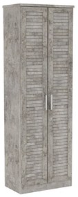 Intrahome Παπουτσοθήκη-ντουλάπα ELENA Intrahome 21 ζευγών σε antique ανθρακί 60x37x183εκ | SKU: INTRAPA-234111200