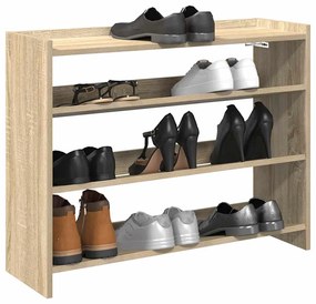 Ράφι παπουτσιών vidaXL Sonoma Oak 80x25x62 cm Κατασκευασμένο ξύλο