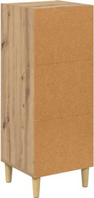 vidaXL Πλαϊνό γραφείο Artisan Oak 34,5 x 32,5 x 90 εκ.