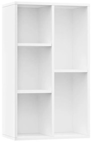 Ραφιέρα / Βιβλιοθήκη Λευκή 50 x 25 x 80 εκ. από Μοριοσανίδα - Λευκό
