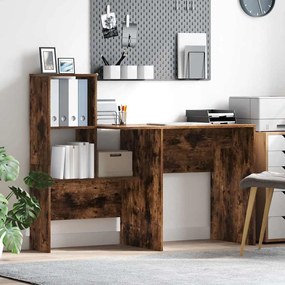vidaXL Γραφείο Καπνιστή δρυς 131.5 x 50 x 106.5 εκ. Επεξεργασμένο ξύλο
