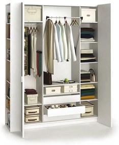 Ντουλάπα 4 You τετράφυλλη-Λευκό-180 x 57 x 240 εκ.