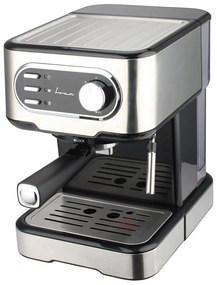 Fram FEM-850BKSS Αυτόματη Μηχανή Espresso 850W Πίεσης 15bar, Ασημί