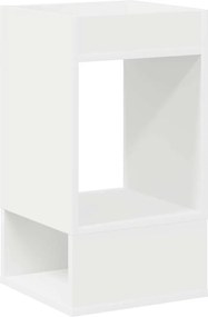 vidaXL End Table 2 pcs Λευκό 30 x 30 x 56 εκ. Επεξεργασμένο ξύλο